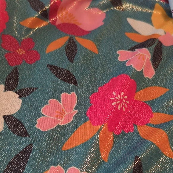 Gymnastics Tumbling Dance Floral And Unicorn Leotard Set Of 2 - Picture 6 of 6